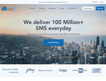 Tablet Screenshot of msg91.com